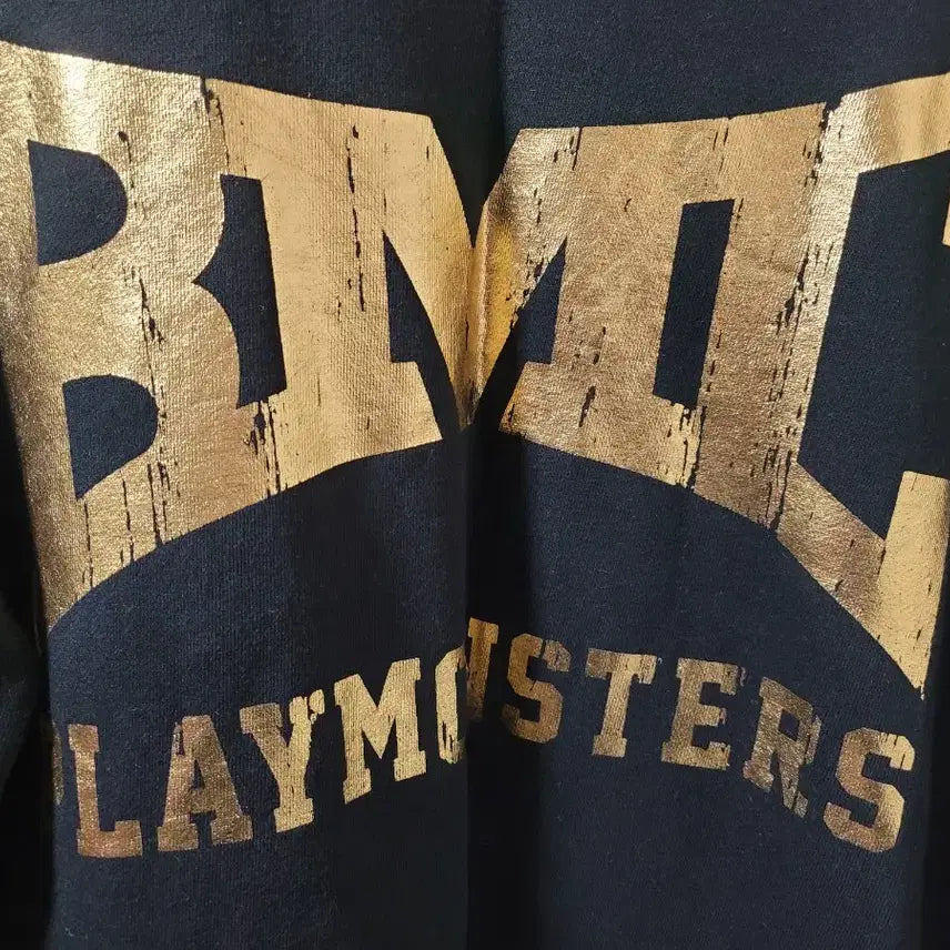 [BUNJANG] BMC Playmonsters Gold Logo Sweatshirt (M) / BMC 플레이몬스터즈 골드 로고 맨투맨 M 사이즈