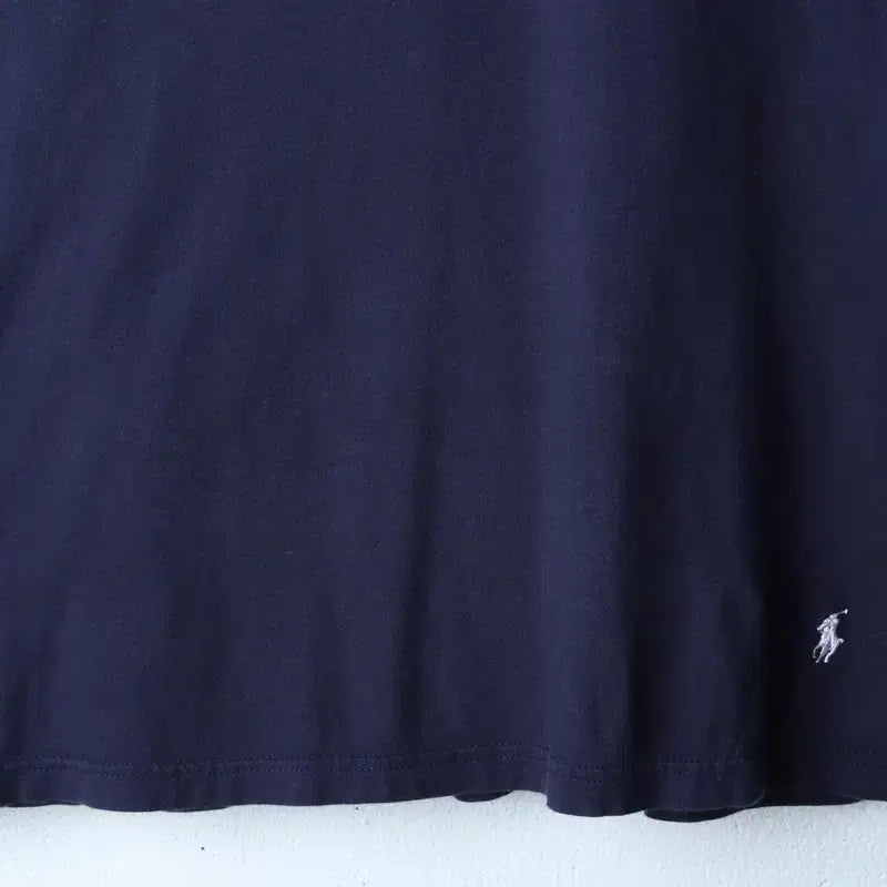[BUNJANG] Polo Ralph Lauren V-neck T-shirt Navy / W(M-L) 폴로 랄프로렌 반팔 티셔츠 브이넥 네이비 포니-185EB