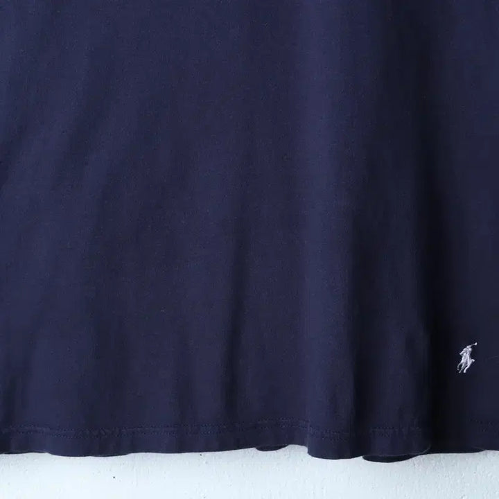 [BUNJANG] Polo Ralph Lauren V-neck T-shirt Navy / W(M-L) 폴로 랄프로렌 반팔 티셔츠 브이넥 네이비 포니-185EB