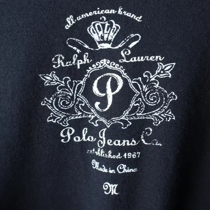 [BUNJANG] Polo Ralph Lauren Big Logo Black T-Shirt / W(M-L) 폴로 랄프로렌 반팔 티셔츠 민소매 빅로고 블랙-185F0