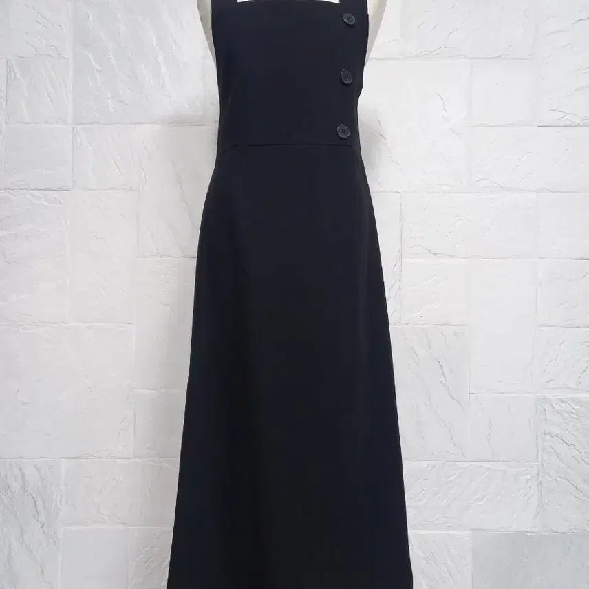 [BUNJANG] Long Slit Dress / 사이드단추 슬릿 롱원피스