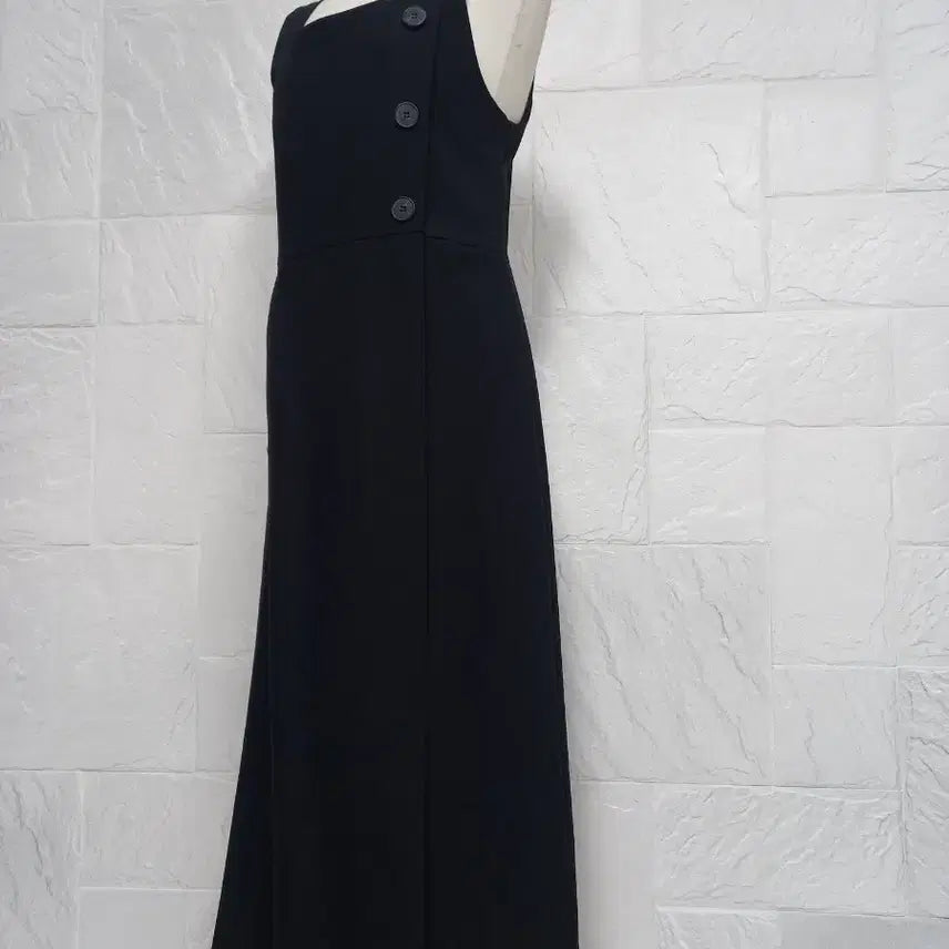 [BUNJANG] Long Slit Dress / 사이드단추 슬릿 롱원피스