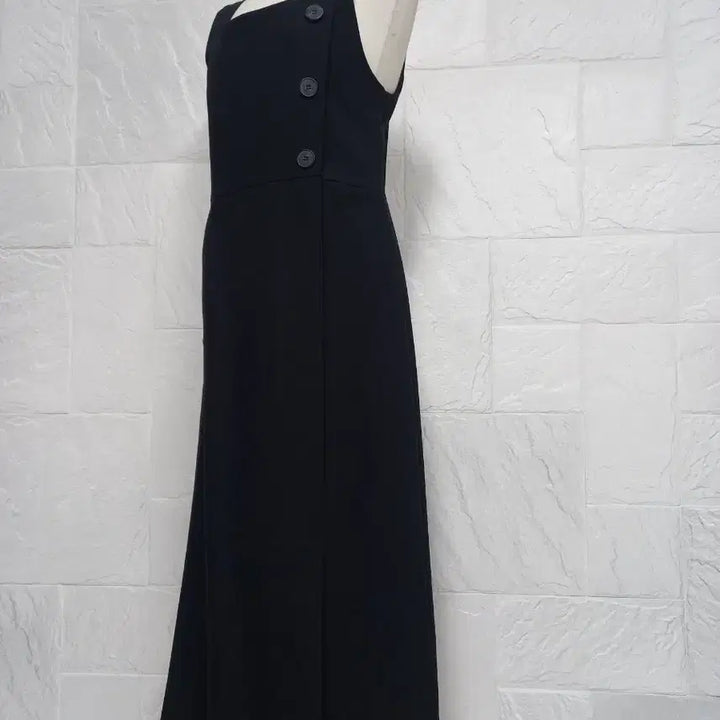 [BUNJANG] Long Slit Dress / 사이드단추 슬릿 롱원피스