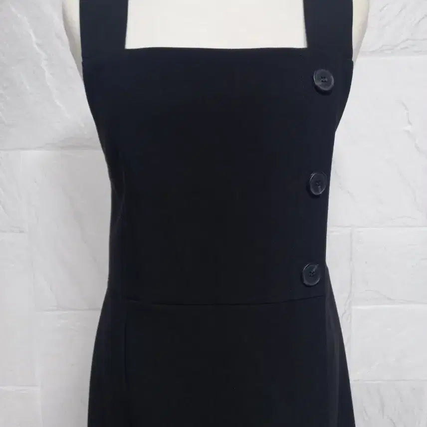 [BUNJANG] Long Slit Dress / 사이드단추 슬릿 롱원피스