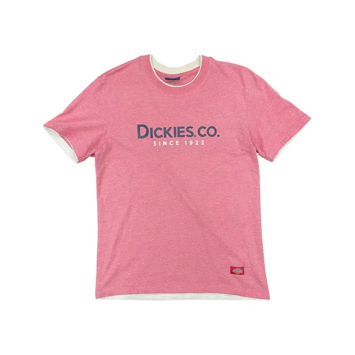 [BUNJANG] Dickies Pink Ringer Tee M / 디키지 핑크 링거 티셔츠 M