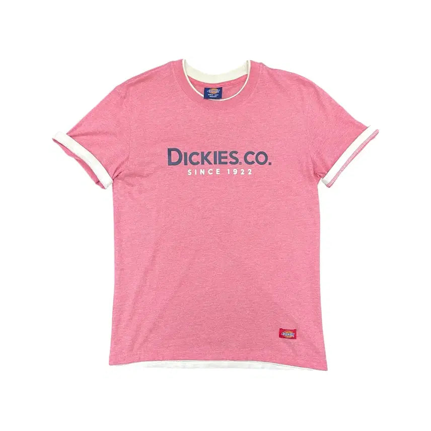 [BUNJANG] Dickies Pink Ringer Tee M / 디키지 핑크 링거 티셔츠 M