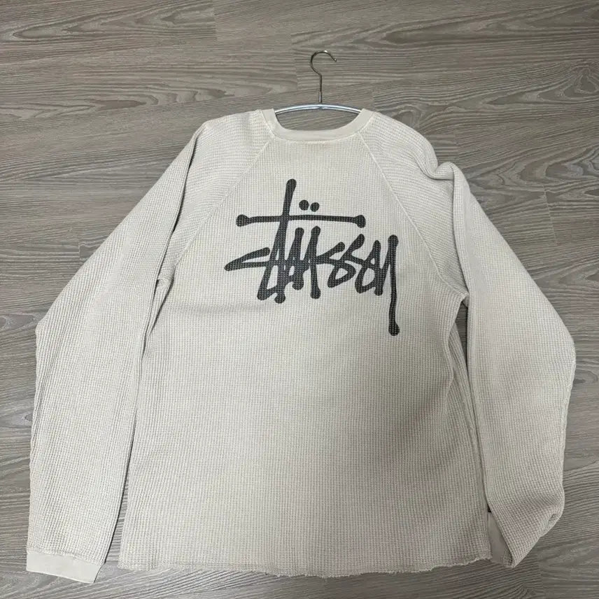 [SOLD OUT] [L] 스투시 래글런 써멀 롱슬리브 크루 본
