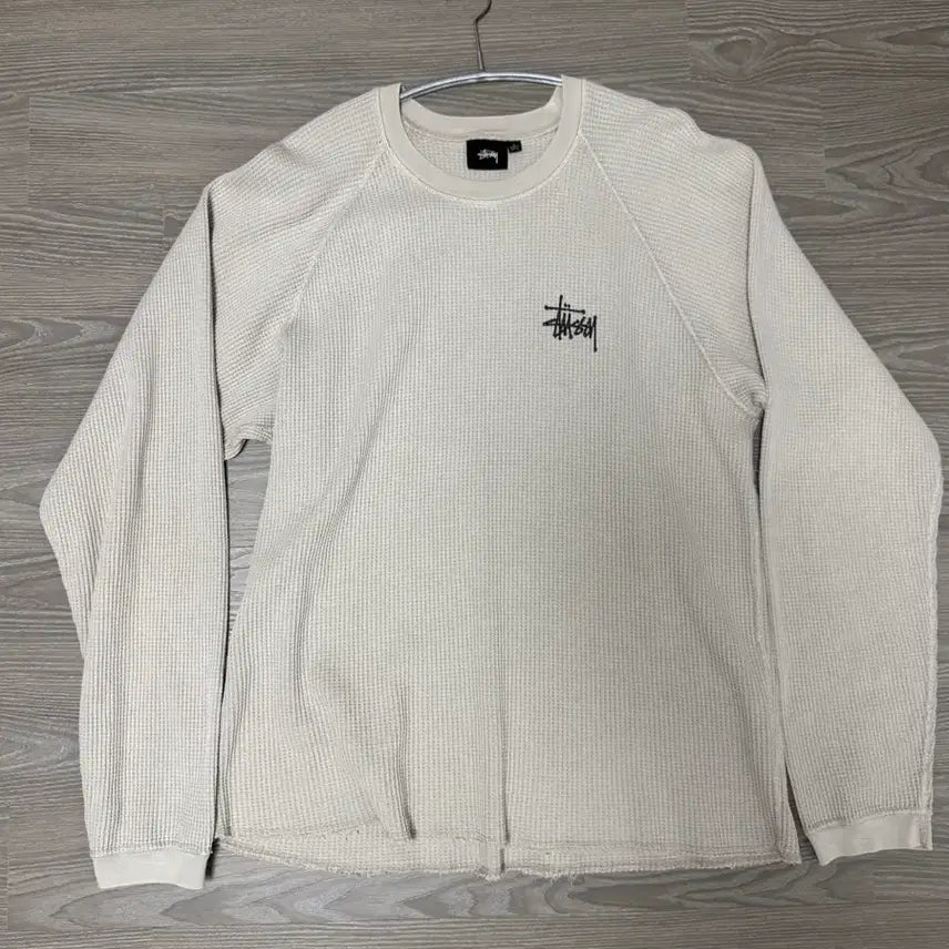 [SOLD OUT] [L] 스투시 래글런 써멀 롱슬리브 크루 본