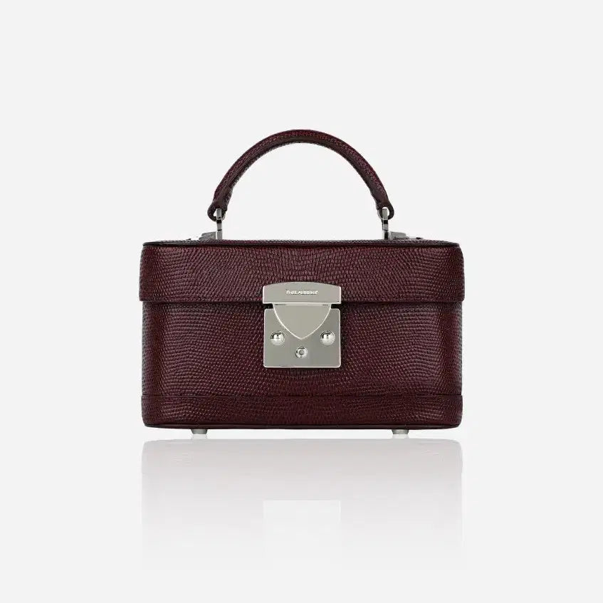 [BUNJANG] The Row Half Moon Box Bag Burgundy Caviar / (1회 착용) 더로랑 하프문 박스 백 버건디 캐비어