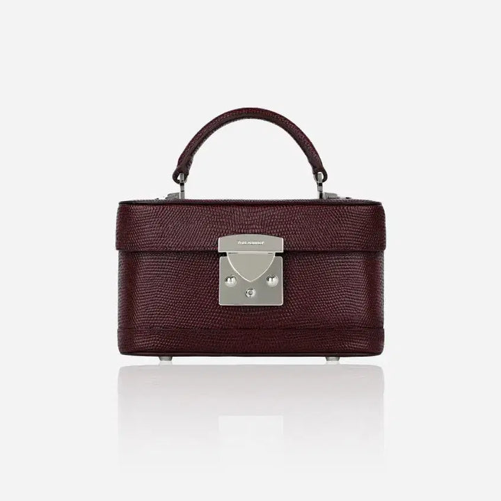 [BUNJANG] The Row Half Moon Box Bag Burgundy Caviar / (1회 착용) 더로랑 하프문 박스 백 버건디 캐비어