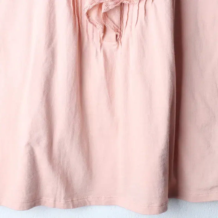 [BUNJANG] Polo Ralph Lauren Lace Trimmed Sleeveless Top / W(XL) 폴로 랄프로렌 반팔 티셔츠 민소매 핑크 레이스-185F7