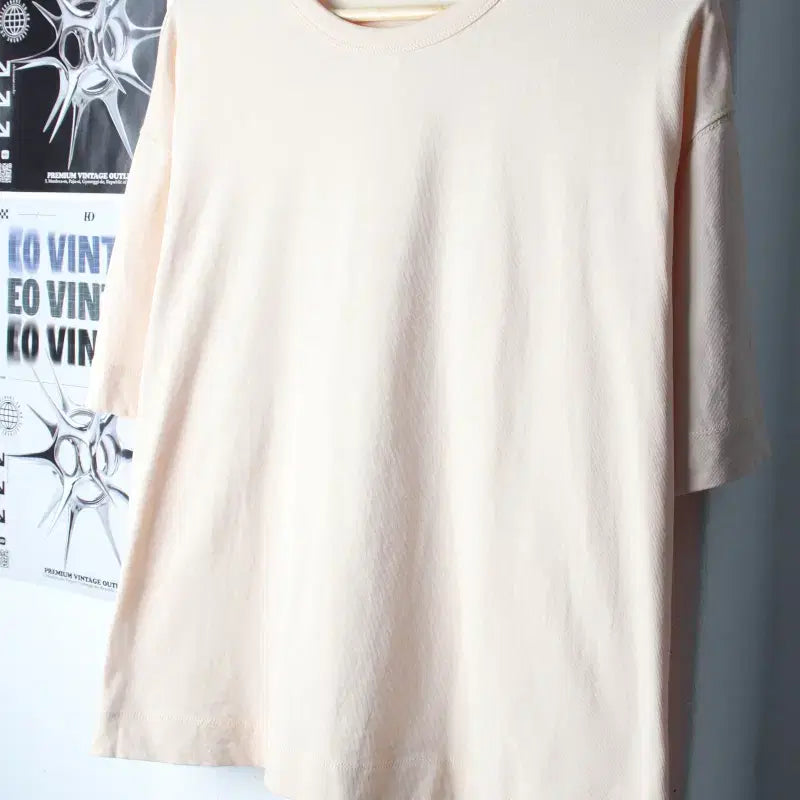 [BUNJANG] Cos Basic Short-Sleeve T-Shirt (M-XL) - Apricot / W(M-XL) 코스 반팔 티셔츠 오버핏 살구색 무지-185F8