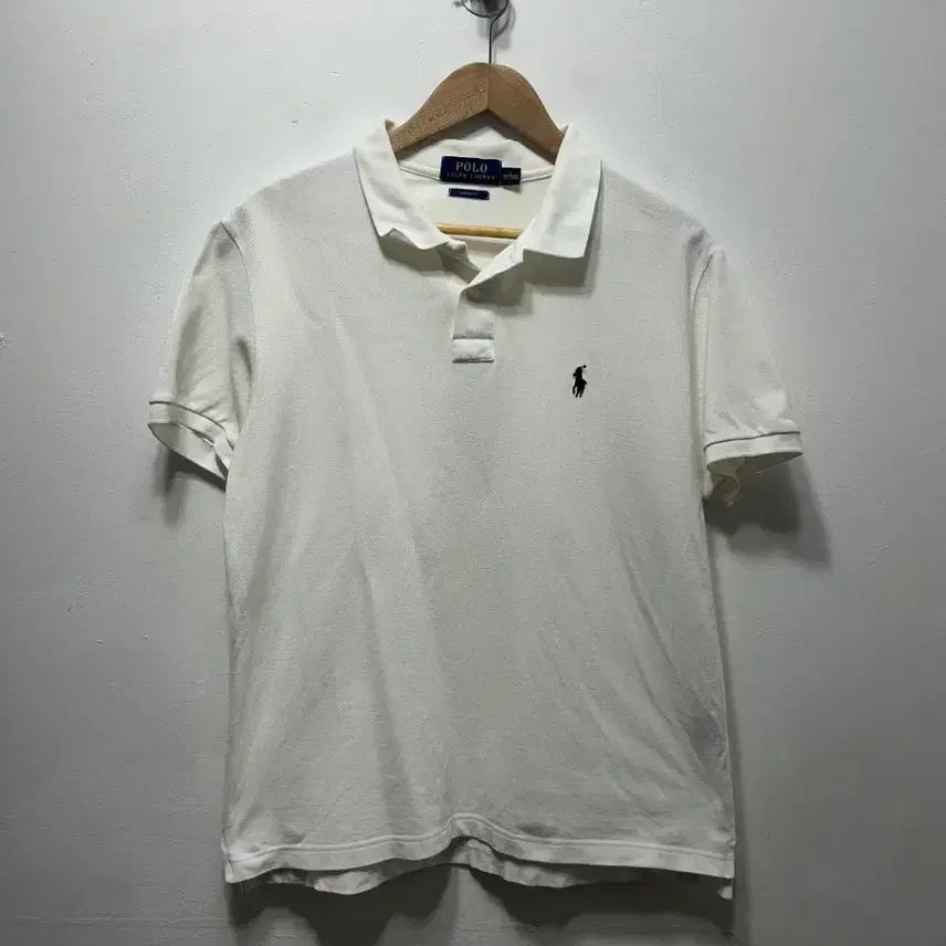 [BUNJANG] Polo Ralph Lauren White Short Sleeve Polo Shirt L / 폴로 랄프로렌 화이트 반팔 카라티 L