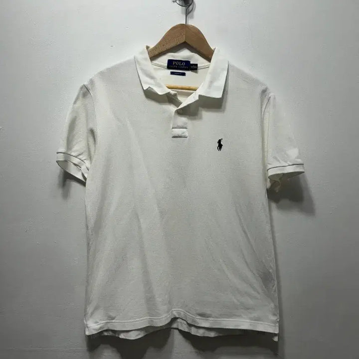 [BUNJANG] Polo Ralph Lauren White Short Sleeve Polo Shirt L / 폴로 랄프로렌 화이트 반팔 카라티 L