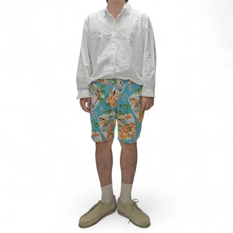 [BUNJANG] Polo Ralph Lauren Linen Shorts / 폴로 랄프로렌 린넨 쇼츠 반바지 34 M0247