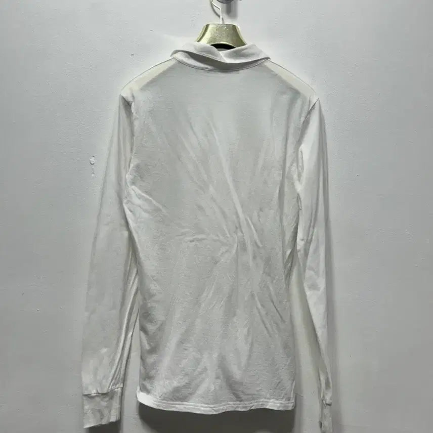 [BUNJANG] Ralph Lauren White Long Sleeve Polo Shirt XS / 랄프로렌 화이트 긴팔 카라 티셔츠 XS