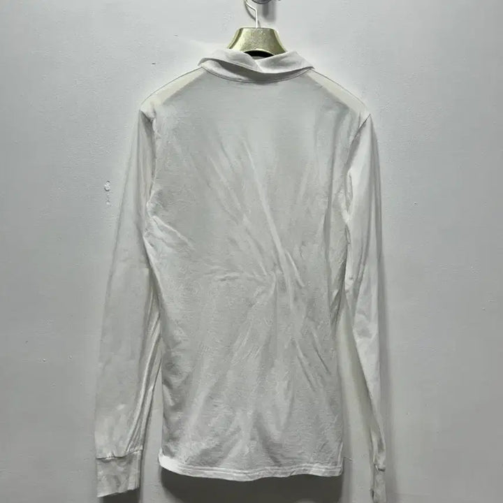 [BUNJANG] Ralph Lauren White Long Sleeve Polo Shirt XS / 랄프로렌 화이트 긴팔 카라 티셔츠 XS