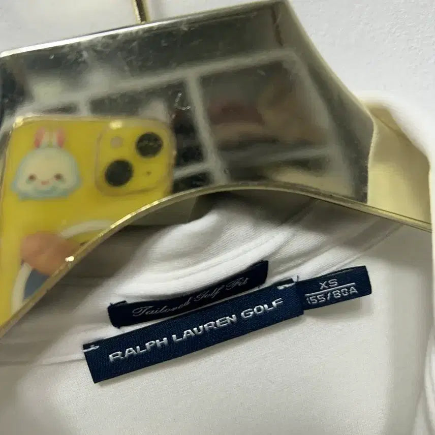 [BUNJANG] Ralph Lauren White Long Sleeve Polo Shirt XS / 랄프로렌 화이트 긴팔 카라 티셔츠 XS