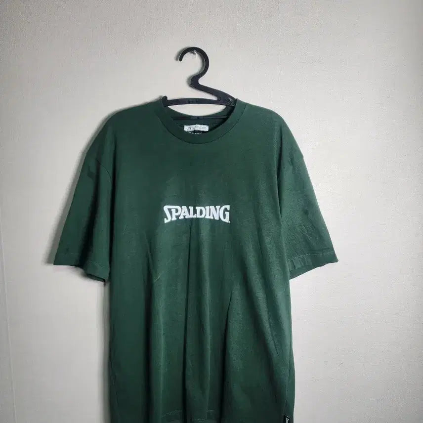 [BUNJANG] Spalding x Zara Green T-shirt / 스팔딩 x ZARA 반팔티 그린 S