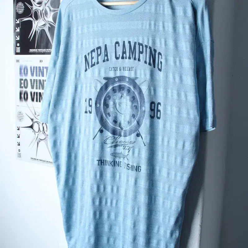 [BUNJANG] Nepa Functional Short Sleeve T-shirt / W(M-L) 네파 반팔 티셔츠 기능성 연블루 롱-18602