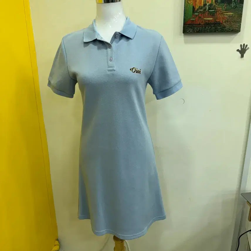 [BUNJANG] 5252 by O!Oi Sky Blue Collar Dress / 5252 by O!Oi 스카이블루 카라 원피스 M / 데일리 PK 원피스
