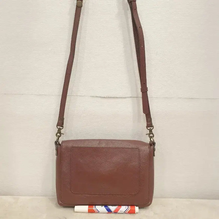 [BUNJANG] Montsac Leather Crossbody Bag Dark Brown / 몽삭 가죽 크로스백 다크브라운
