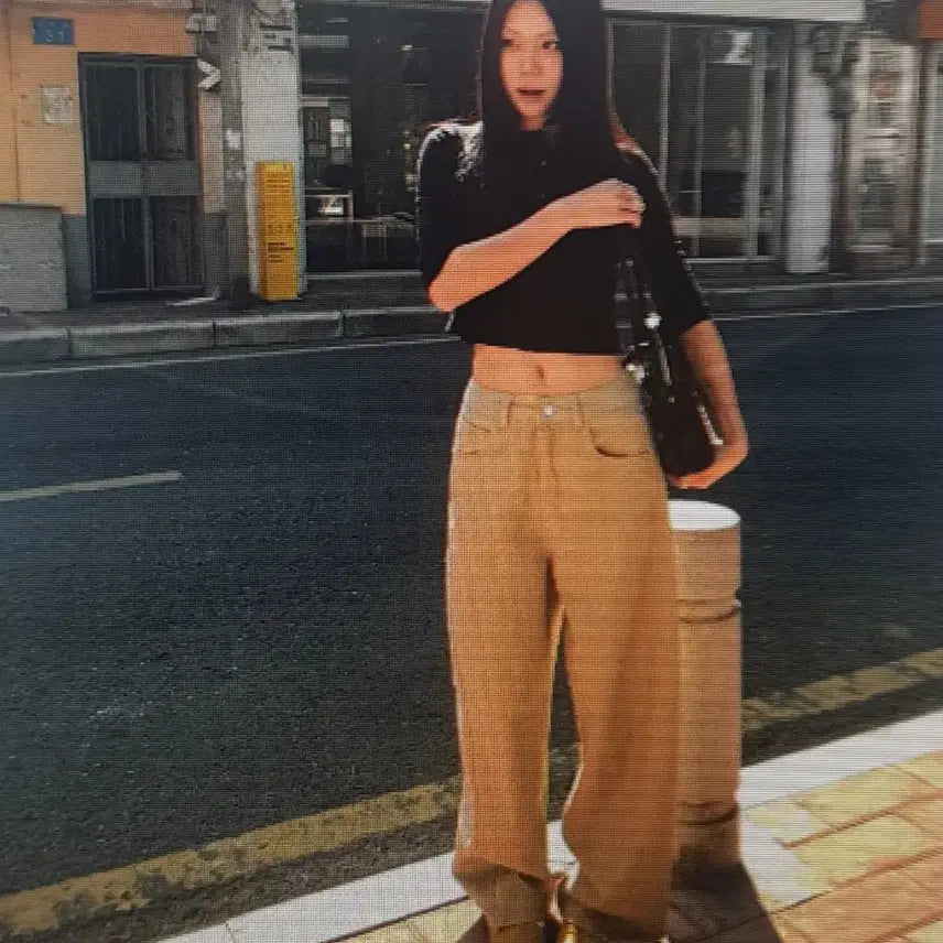 [BUNJANG] Denim Beige Wide Pants / (해외배송)데님 베이지 와이드 팬츠