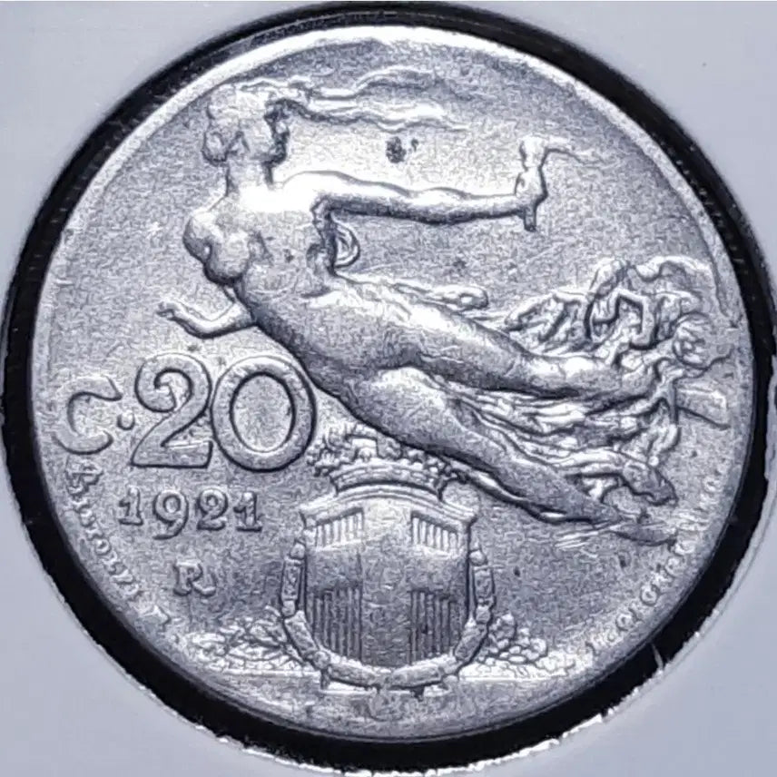 [BUNJANG] Italian 1921 20 Centesimi Coin / 이탈리아 1921년 20센테시미.외국주화 주화 화폐 동전