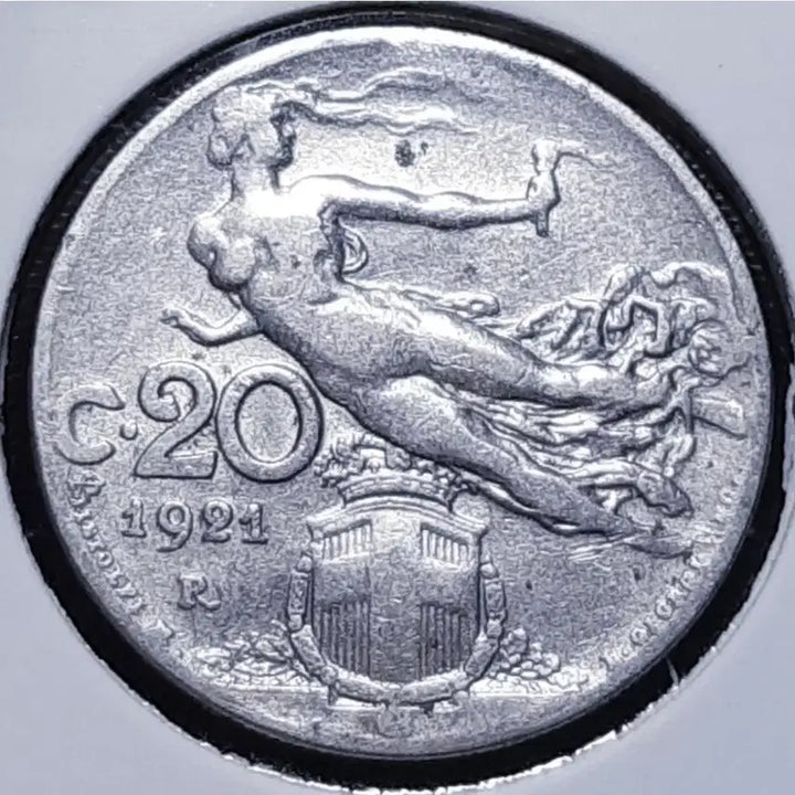 [BUNJANG] Italian 1921 20 Centesimi Coin / 이탈리아 1921년 20센테시미.외국주화 주화 화폐 동전