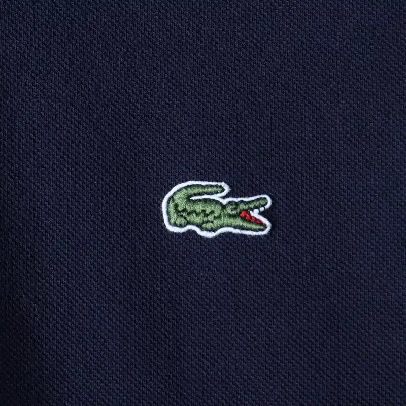 [BUNJANG] Lacoste Small Logo Navy Polo Shirt / (L-XL) 라코스테 반팔 카라 티셔츠 스몰로고 네이비 놈코어-185BE