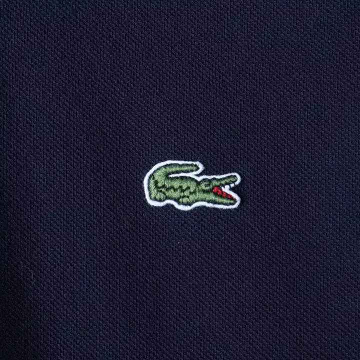 [BUNJANG] Lacoste Small Logo Navy Polo Shirt / (L-XL) 라코스테 반팔 카라 티셔츠 스몰로고 네이비 놈코어-185BE