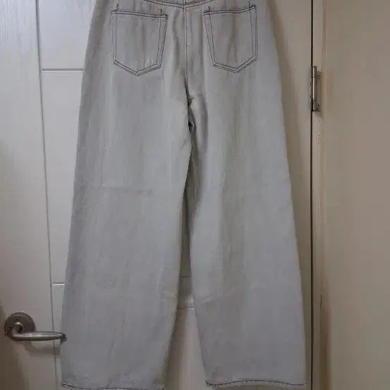 [BUNJANG] ZOOQ Wide Gray Denim Pants / 주크 와이드 그레이 데님 팬츠