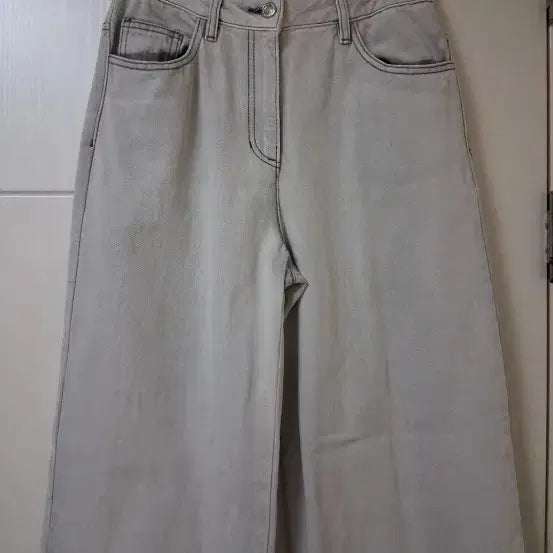 [BUNJANG] ZOOQ Wide Gray Denim Pants / 주크 와이드 그레이 데님 팬츠