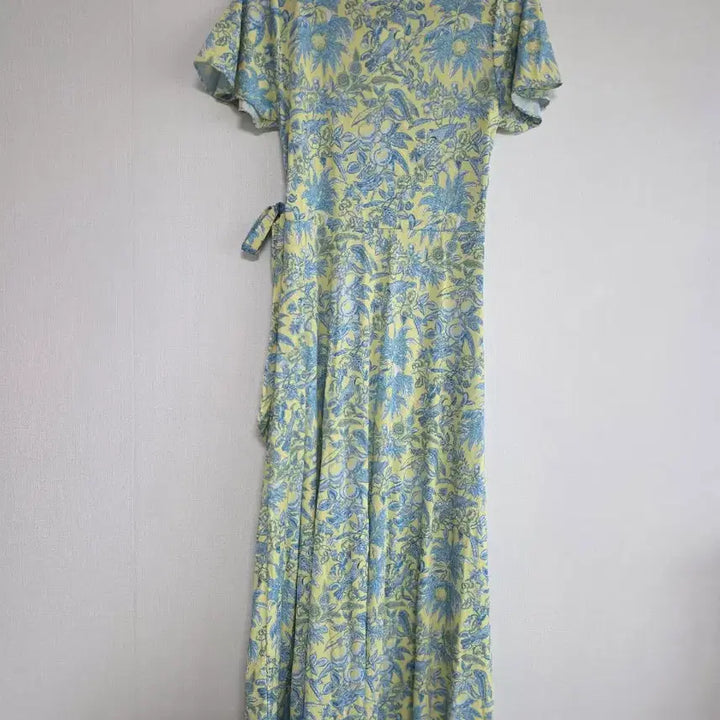 [BUNJANG] Bonidee Floral Wrap Long Dress / bonidee  플라워 랩 롱 원피스