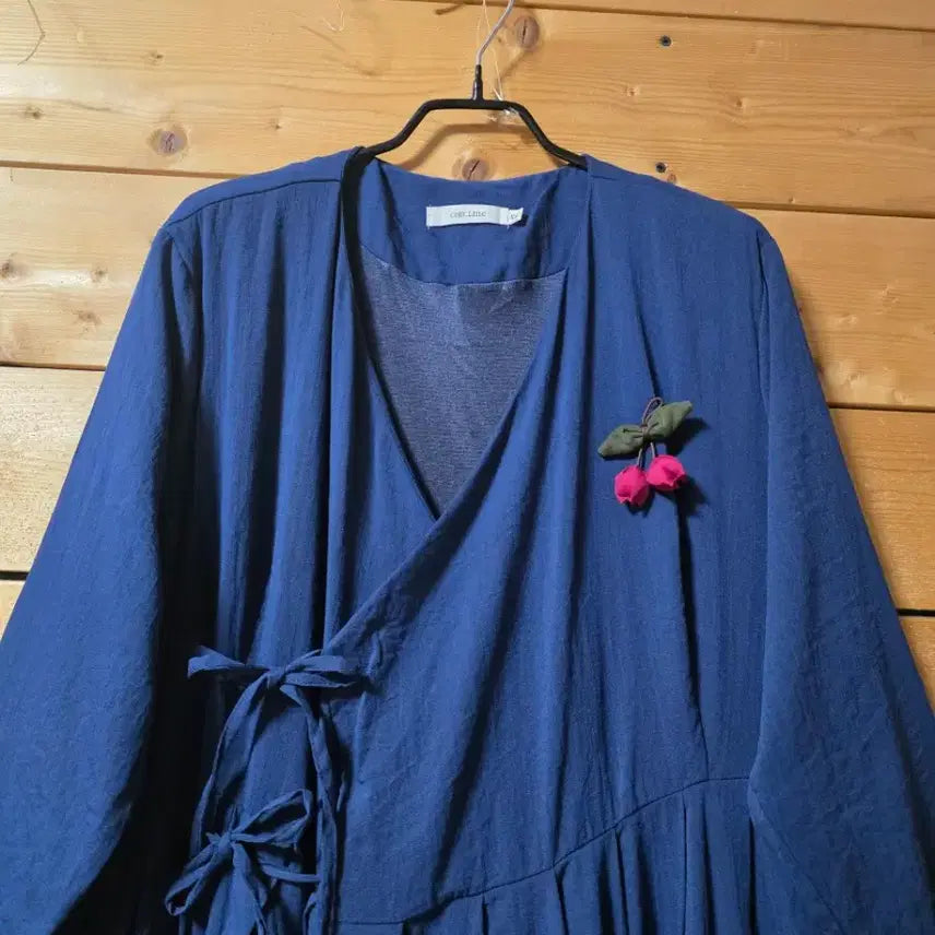 [BUNJANG] Unspecified Brand Navy Chereok Dress / 철릭원핏. (코사지 코디용입니다