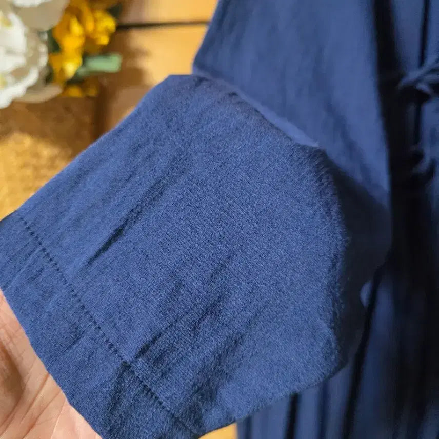 [BUNJANG] Unspecified Brand Navy Chereok Dress / 철릭원핏. (코사지 코디용입니다