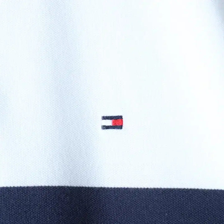 [BUNJANG] Tommy Hilfiger Polo T-shirt / (S-M) 타미힐피거 반팔 카라 티셔츠 부분이염 컬러믹스-185C9