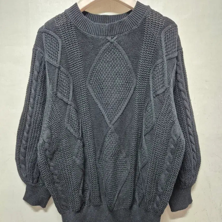 [BUNJANG] Georges Rech Cable Knit Sweater / 조르쥬레쉬 케이블 패턴 니트(새상품)