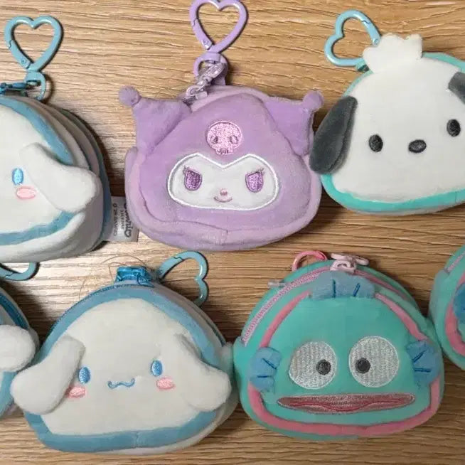 [BUNJANG] Sanrio Characters Triangle Rice Ball Coin Purse Keyring / 산리오 캐릭터 삼각김밥 동전지갑 키링