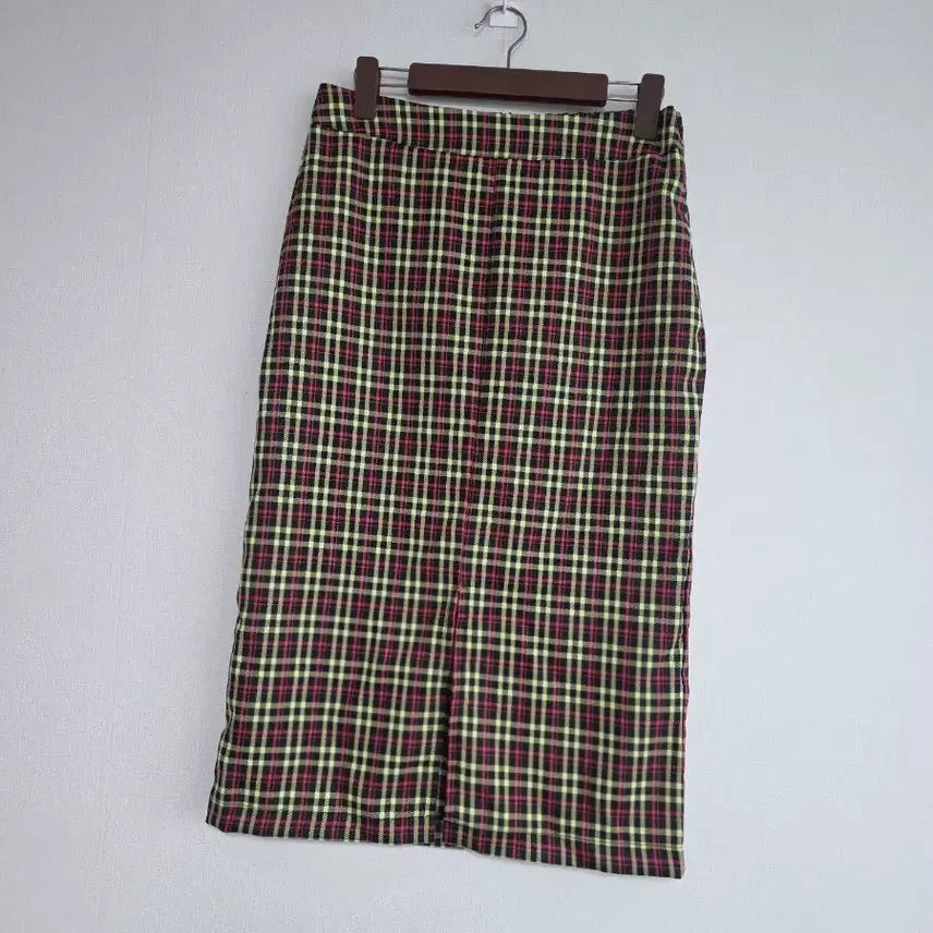 [BUNJANG] LAP Check Pattern H-Line Skirt / LAP체크 패턴 H라인 스커트