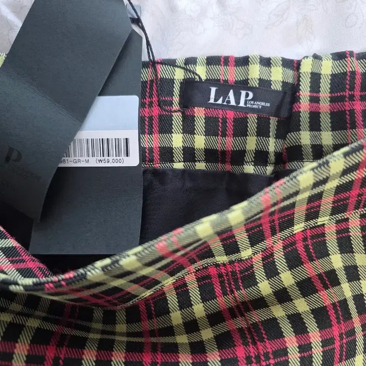 [BUNJANG] LAP Check Pattern H-Line Skirt / LAP체크 패턴 H라인 스커트