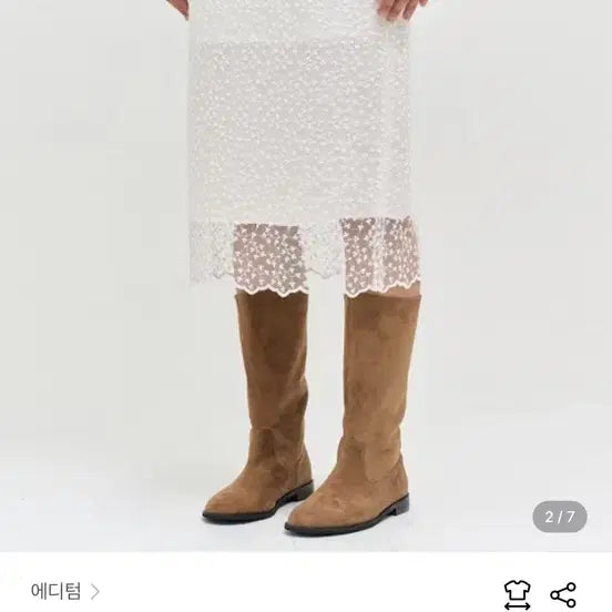 [BUNJANG] Editom Lace Midi Skirt / 에디텀 레이스 스커트 M