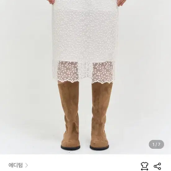 [BUNJANG] Editom Lace Midi Skirt / 에디텀 레이스 스커트 M