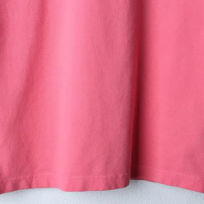 [BUNJANG] Tommy Hilfiger Small Logo Pink Limited Edition Polo Shirt / (S-M) 타미힐피거 반팔 카라 티셔츠 스몰로고 핑크 한정판-185D5