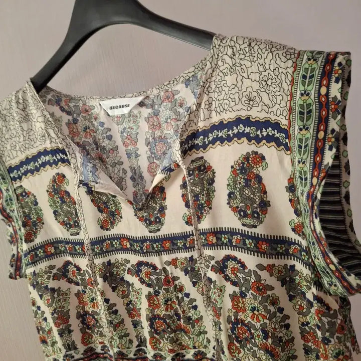 [BUNJANG] Ethnic Print Long Dress / 에스닉 롱 원피스(55초)