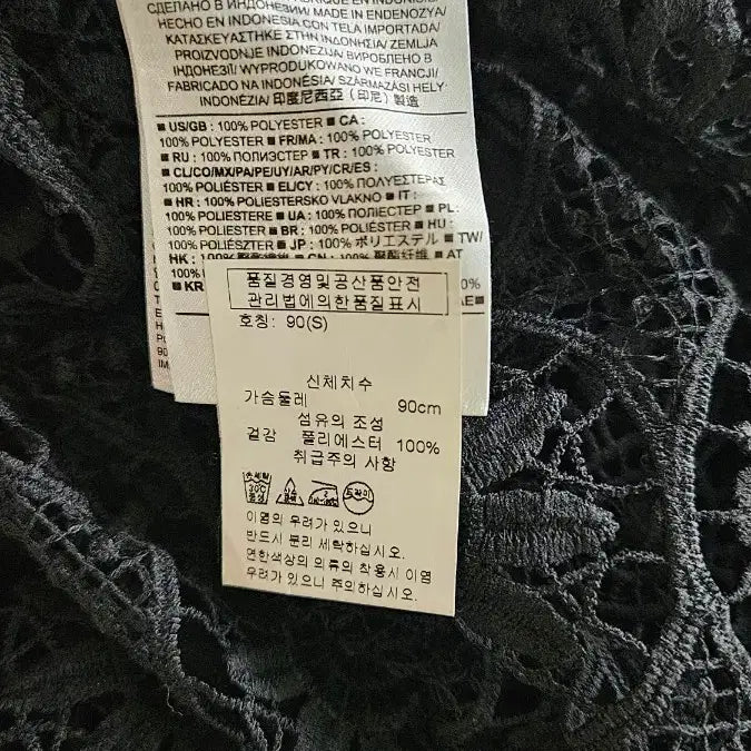 [BUNJANG] Banana Republic Black Lace Short Sleeve Blouse / 바나나리퍼블릭 블랙 레이스 반팔 블라우스