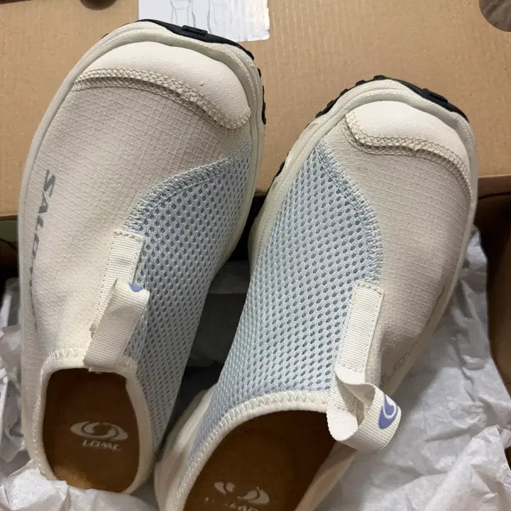 [BUNJANG] Salomon RX Slide 3.0 Almond Milk Ballad Blue Sandals / 살로몬 rx슬라이드 3.0 아몬드밀크 발라드블루 235