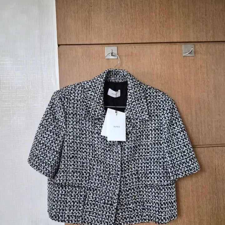 [BUNJANG] aumuu Short Sleeve Tweed Jacket / [새상품] 오뮤(aumuu)반팔트위드자켓