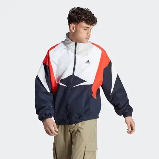 [BUNJANG] Adidas Colorblock Windbreaker Jacket / 105 ) 아디다스 컬러블록 바람막이 자켓