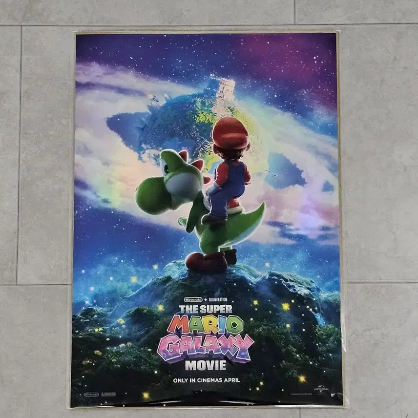 [BUNJANG] Super Mario Galaxy Merchandise Package Poster / 슈퍼마리오 갤럭시 굿즈패키지 포스터
